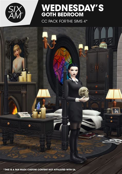 sims 4 goth clothes|sims 4 gothic furniture cc.